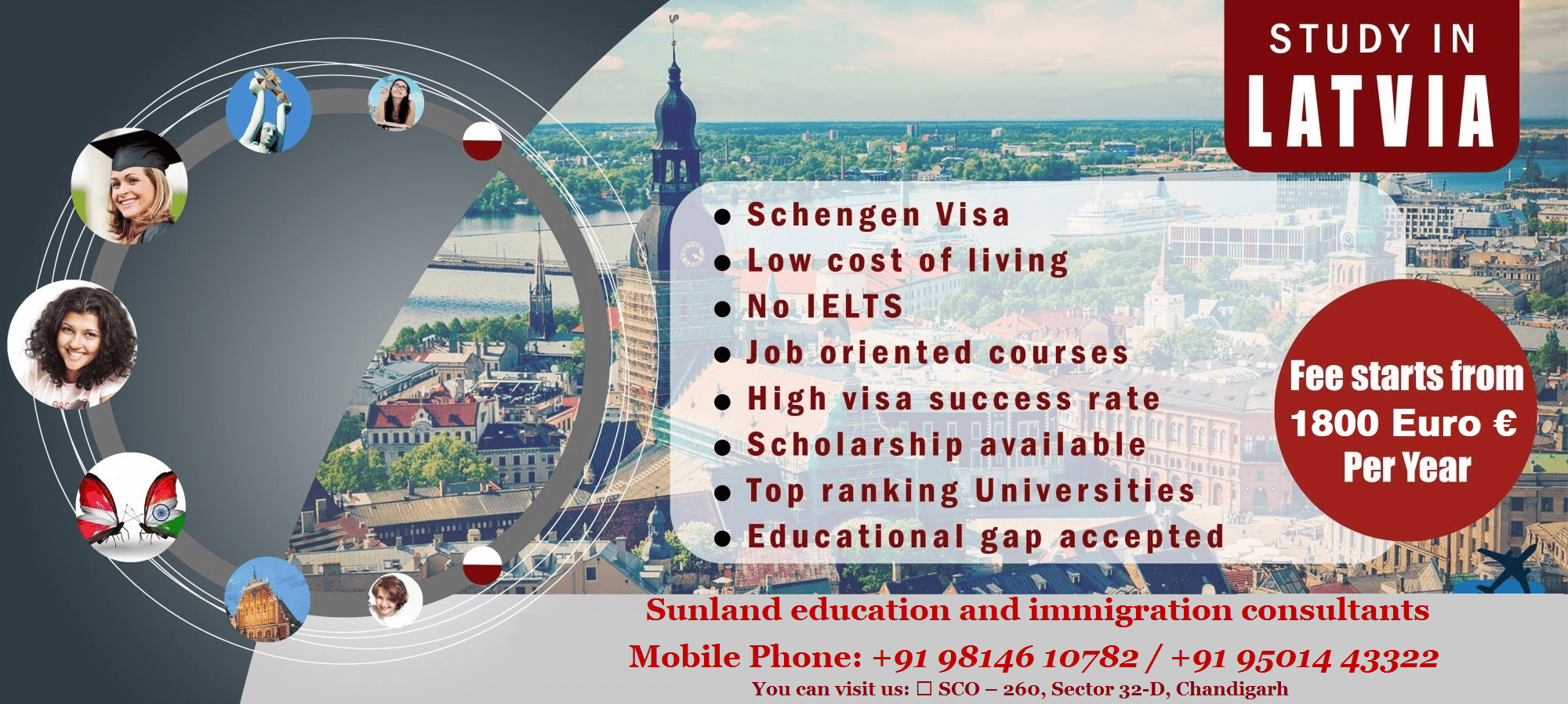 Latvia Study Visa ! Latvia Study Visa Expert In Chandigarh! Sunlandedu