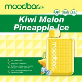 MoodBar Air 10000 Puffs Rechargeable Disposable Vape | 5% Nicotine - 5pk