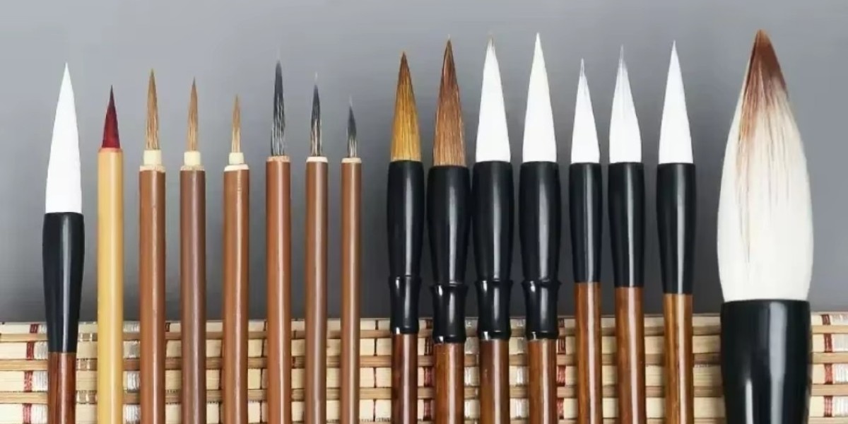 What makes Chinese calligraphy brushes unique and how are they crafted for artistry